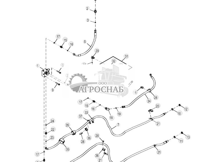 Коллектор толкателя штифта и трубопроводы - ST807637 325.jpg